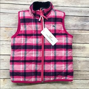 Vineyard Vines 3T reversible flannel vest. Worn once. Does NOT have tags.